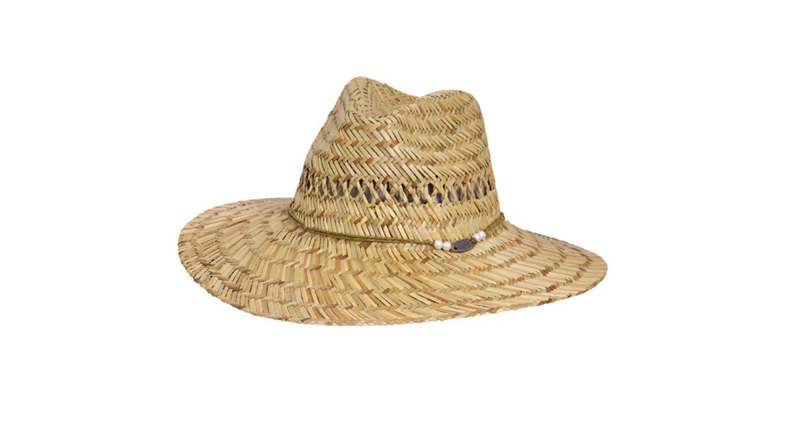 Ocean and Earth Lightweight Bula Basic Ladies Straw Hat with Adjustable Chin Strap