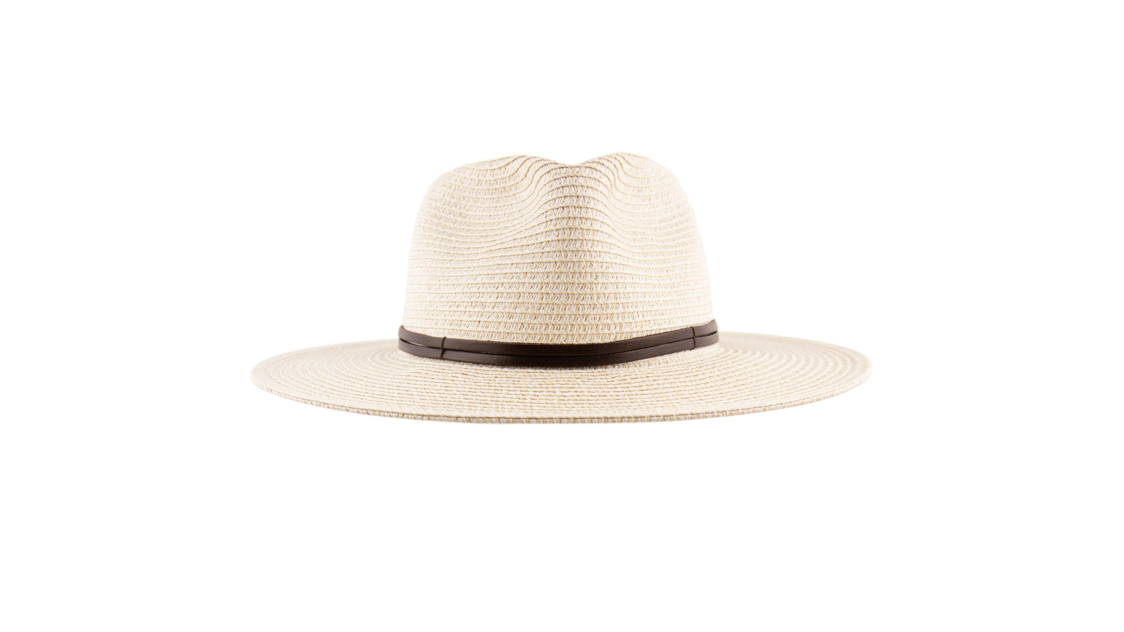 Ocean and Earth Bahama Fedora Ladies Wide Brim Hat - Beige