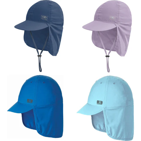 Ocean and Earth Kids Sunbreaker Stiff Peak Surf Cap with Neck Flap