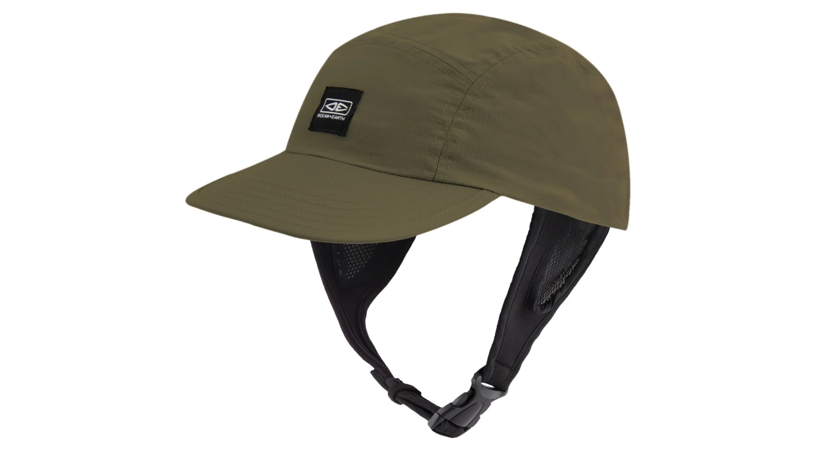 Ocean and Earth Adult Indo One Size Fits All 5-Panel Surf Cap - Olive