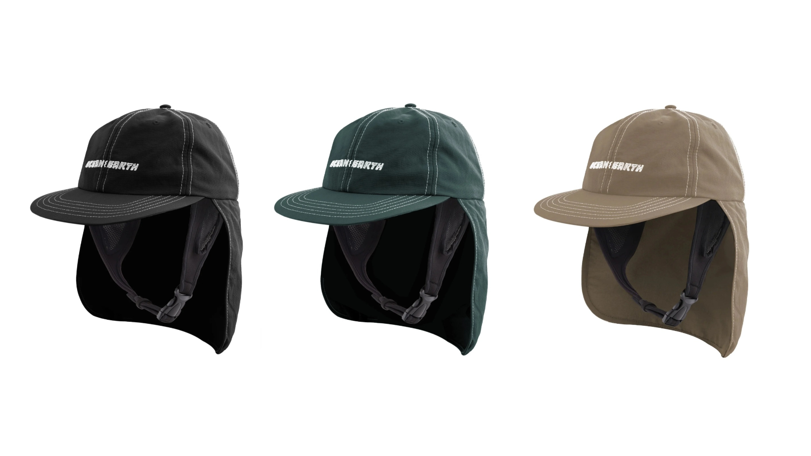 Ocean and Earth G-Land Adjustable 6-Panel Legionnaire Surf Cap