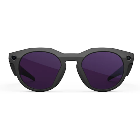 Oakley Meta HSTN AI Glasses - Black Frame with Clear to Amethyst Transition Lens