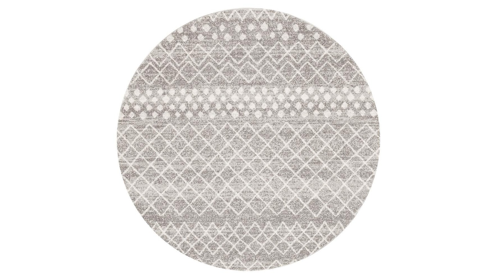 The Weave Studio Belle 454 Silver Round Rug