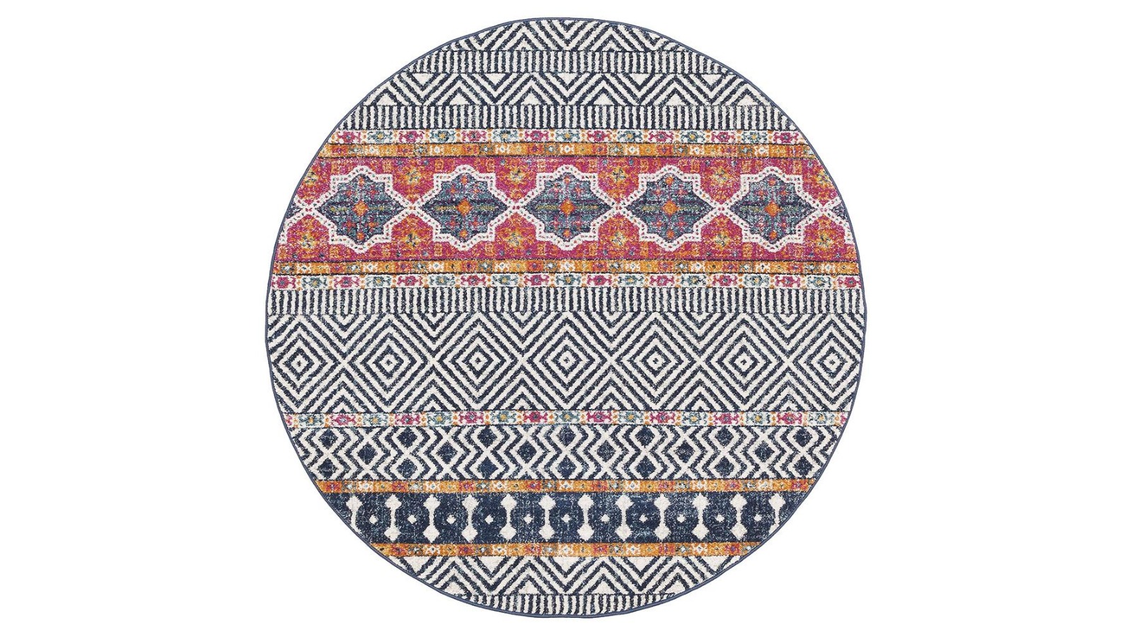 The Weave Studio Belle 455 Multi Round Rug