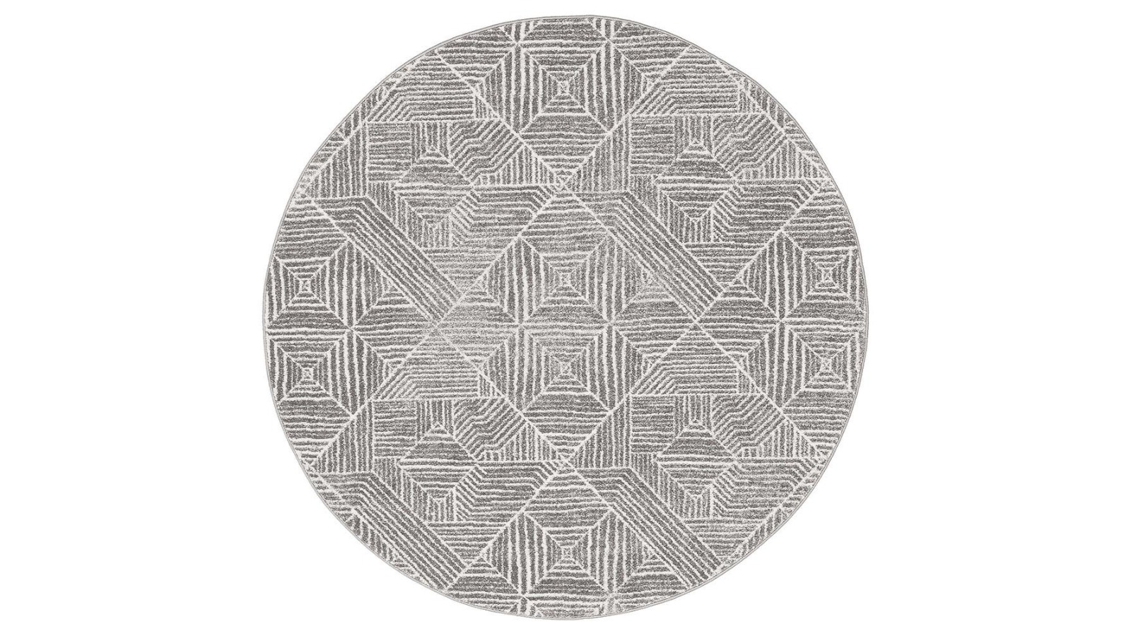 The Weave Studio Belle 457 Silver Round Rug