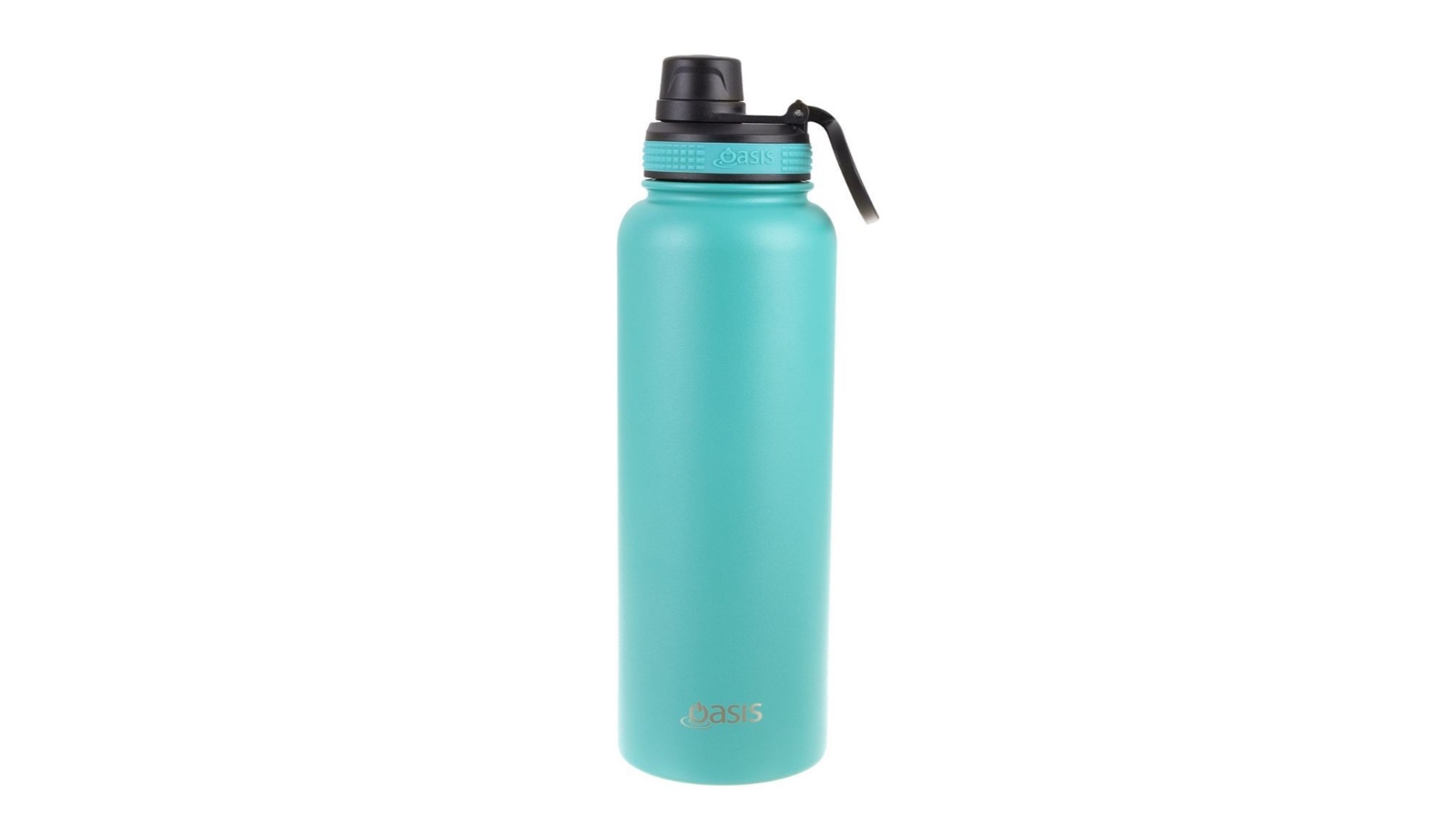 Oasis Stainless Steel Challenger Sports Bottle with Screw Cap 1.1 Litre - Turquoise