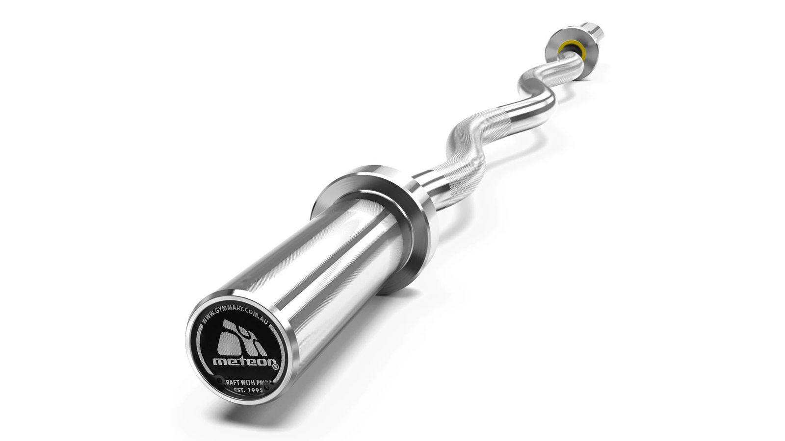 Meteor For The Winners Ez Curl Bar Olympic Barbell with 5cm Loadable Sleeve
