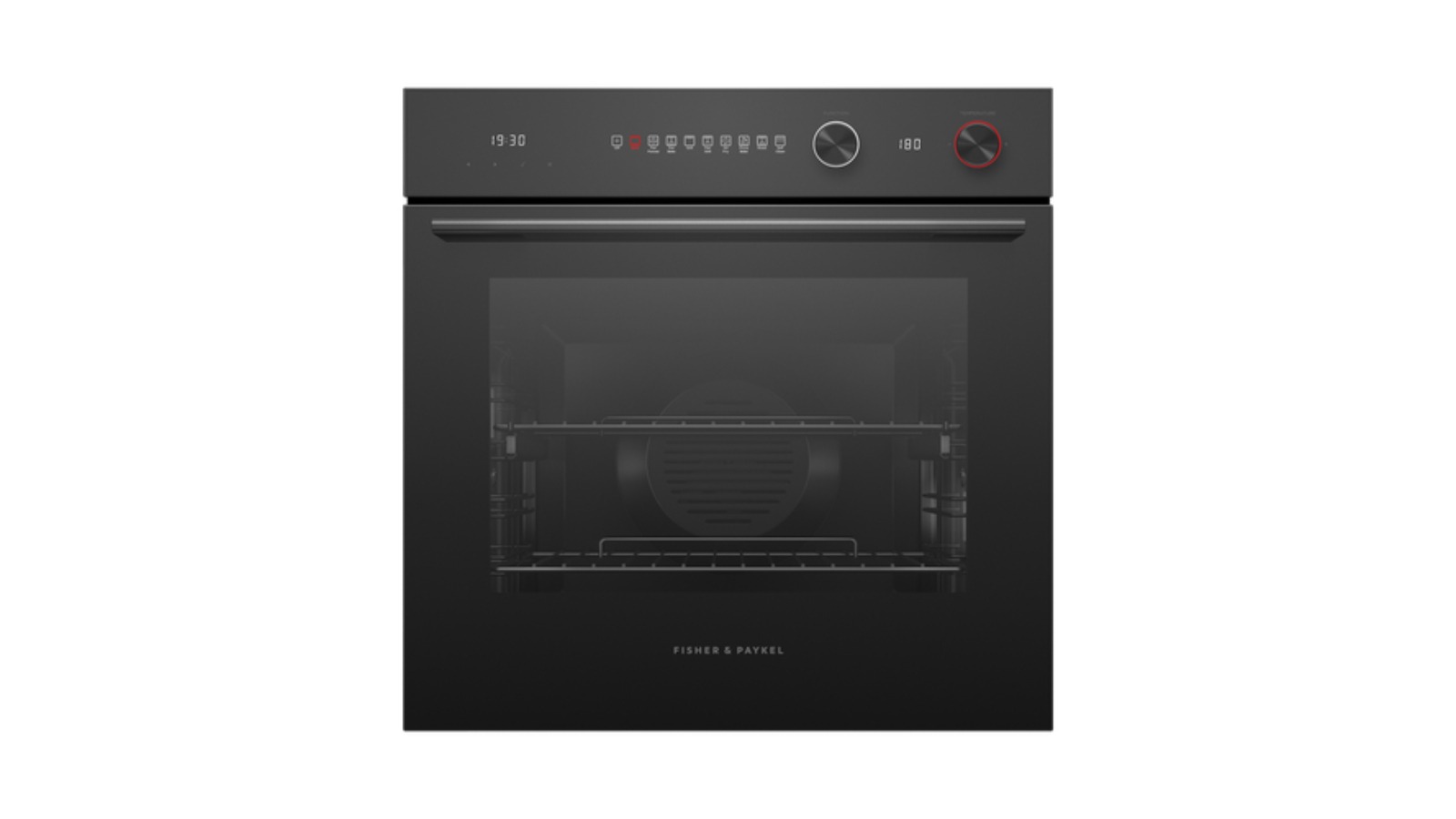 Fisher & Paykel 60cm Series 7 Contemporary Pyrolytic Oven - Black Glass