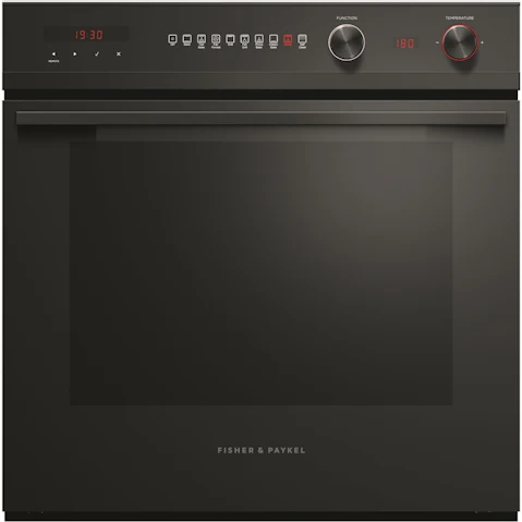 Fisher & Paykel 60cm Series 7 Contemporary Pyrolytic Oven 9 Function - Black