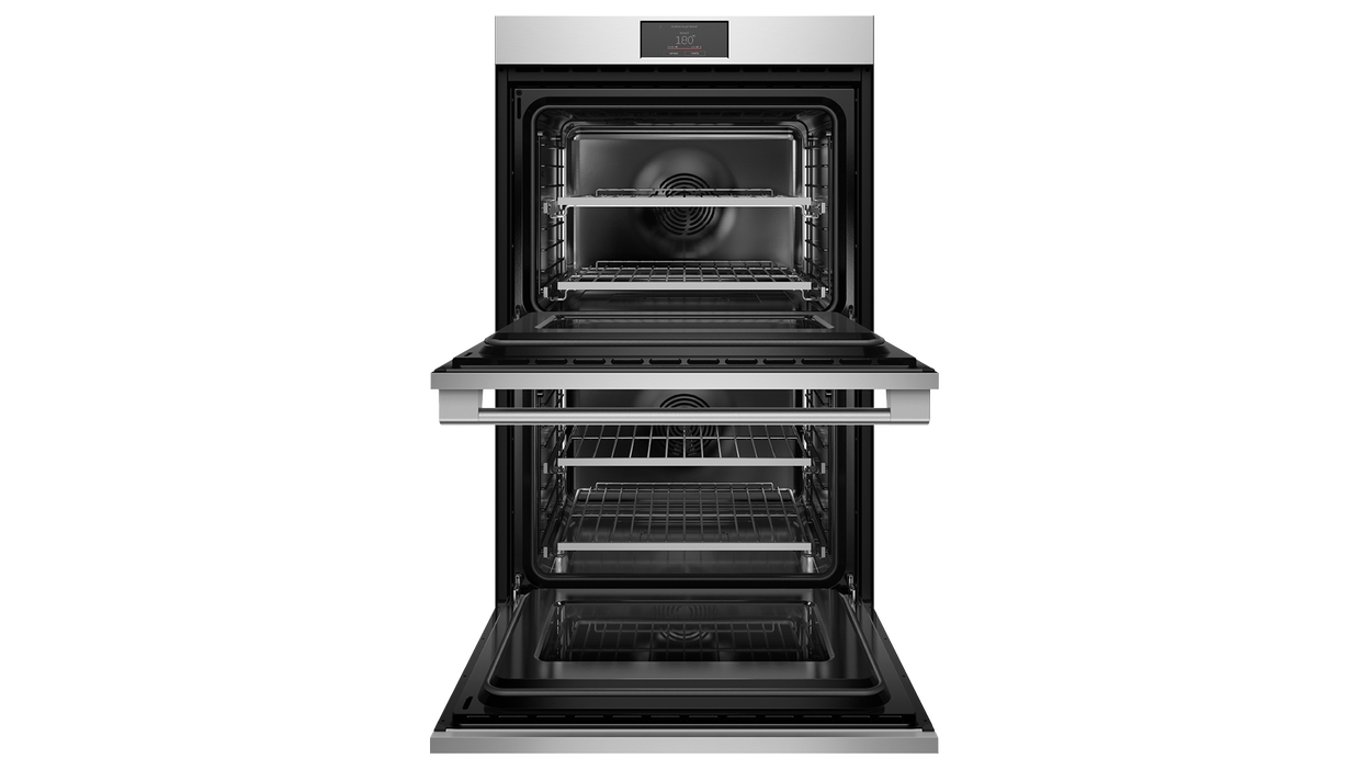 Fisher & Paykel 760mm Series 9 17Function Pyrolytic Double Oven