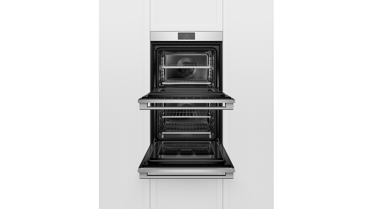 Fisher & Paykel 760mm Series 9 17Function Pyrolytic Double Oven