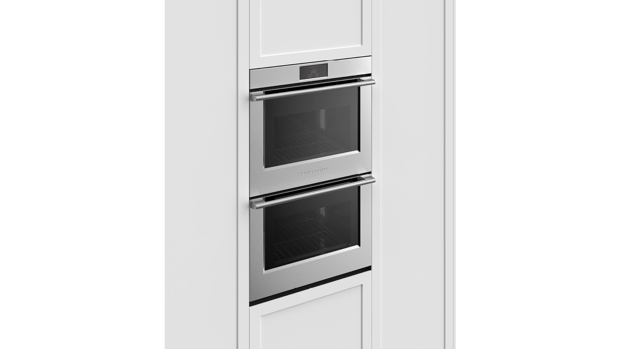 Fisher & Paykel 760mm Series 9 17Function Pyrolytic Double Oven