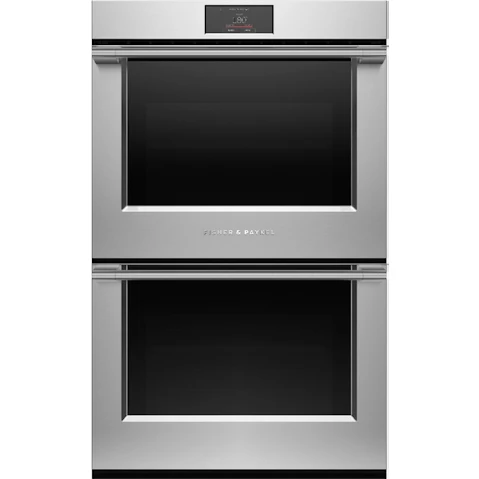 Fisher & Paykel 76cm Series 9 Professional Pyrolytic Double Oven - Stainless Steel