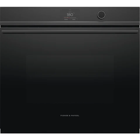 Fisher & Paykel 76cm Series 9 Contemporary Pyrolytic Oven - Black