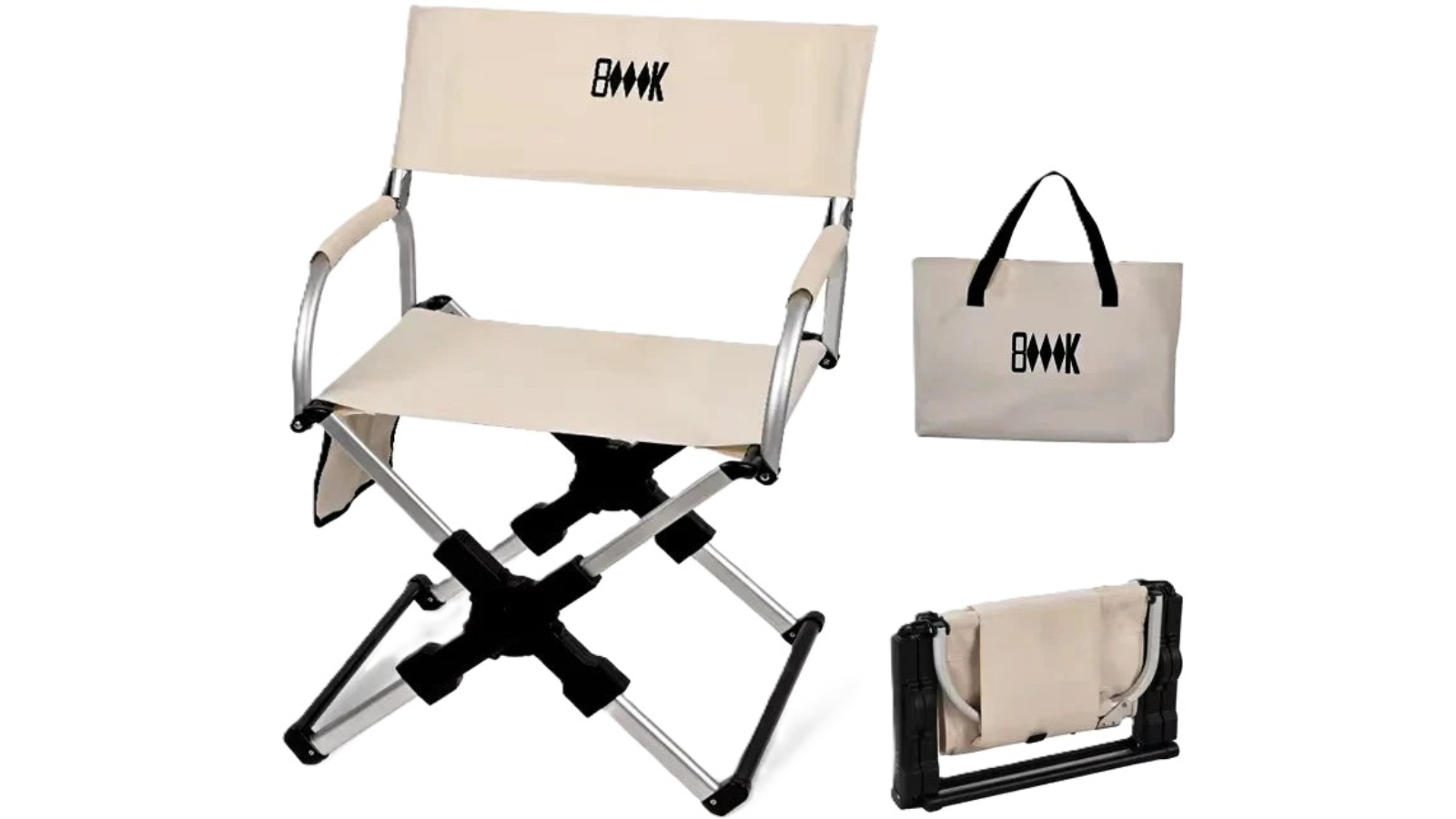 NNEOBA Khaki 600D Oxford Fabric Foldable Outdoor Chair