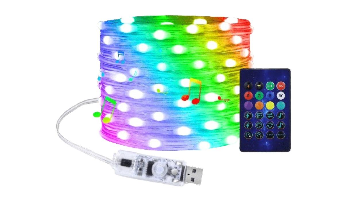 NNEOBA 20metre Dream Color USB 5V LED String Light with Bluetooth Music App
