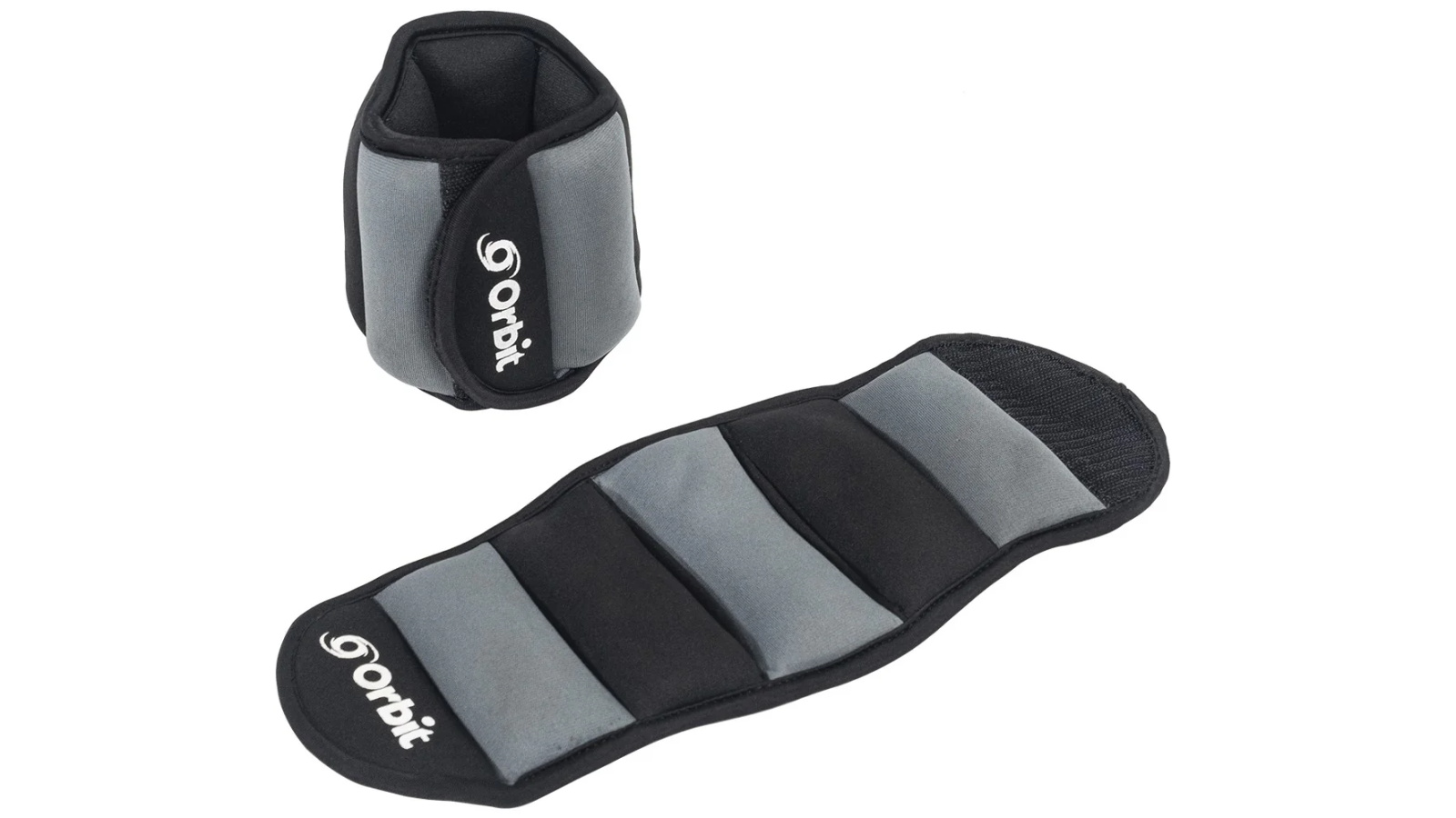 Orbit Fitness Black/Grey Ankle/Wrist Weights - 1kg