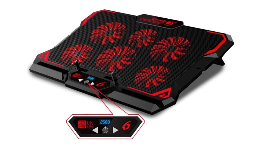 NNEOBA 6 Fan Gaming Laptop Cooler - 17inch