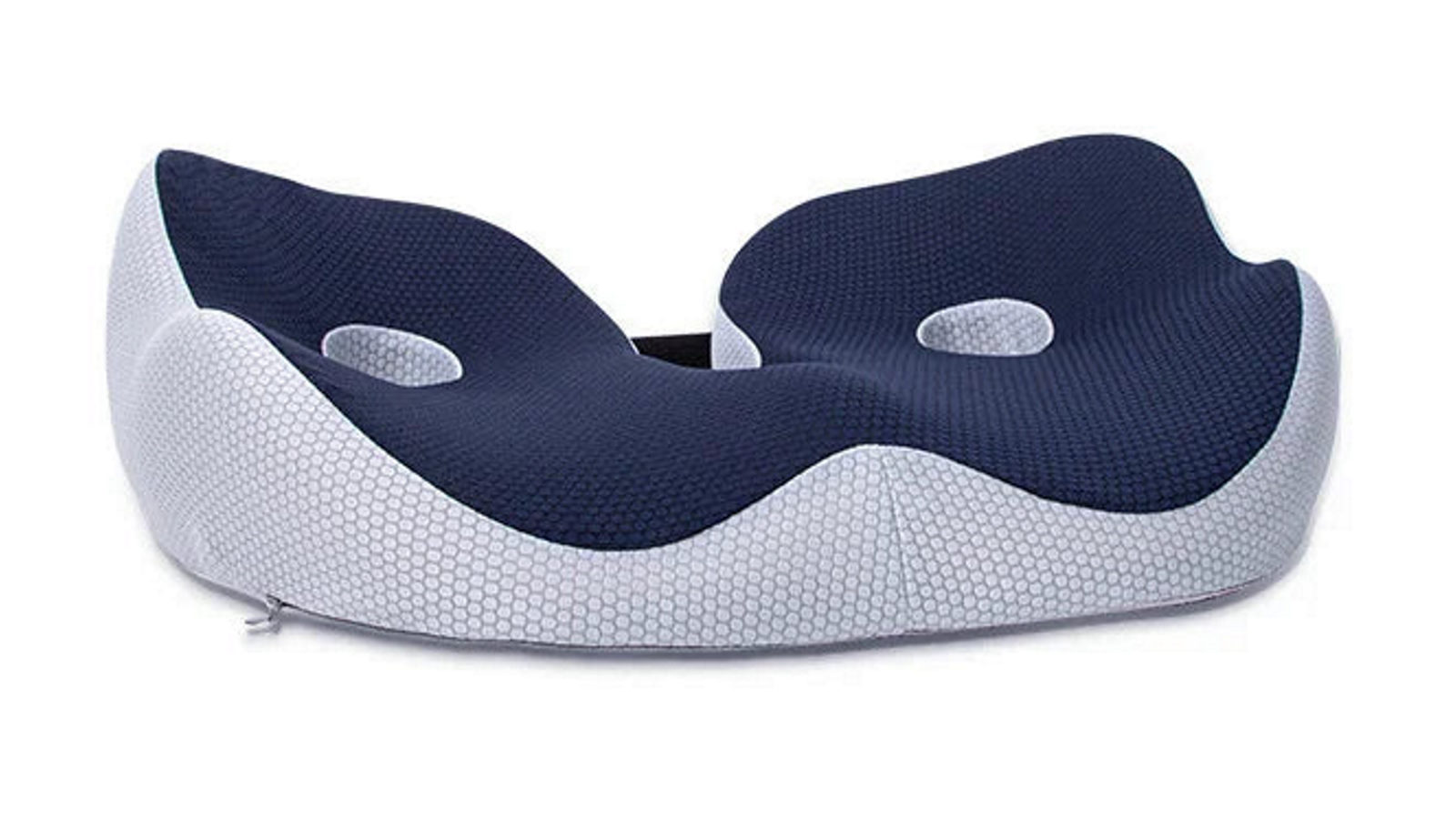 NNEOBA Blue Memory Foam Sit Bone Relief Cushion Ergonomic Support