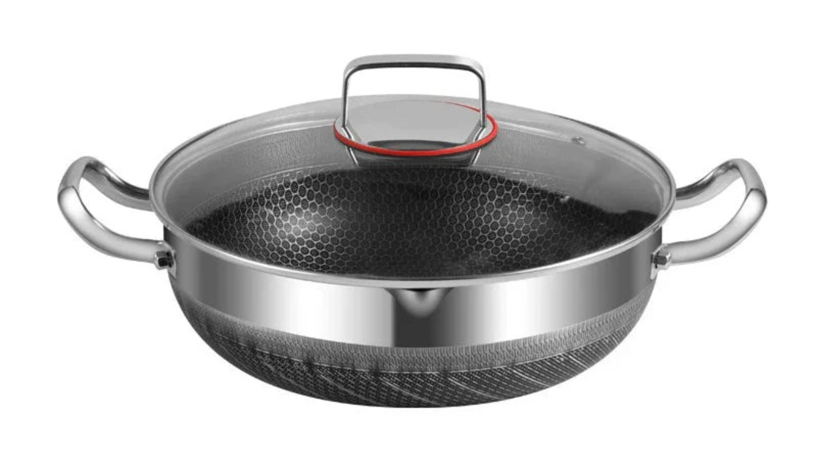 NNEOBA 28cm Non-Stick Frying Pan - Silver