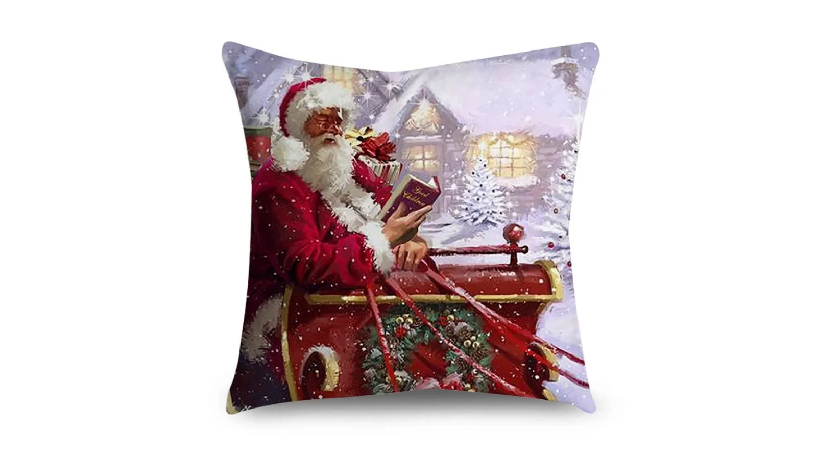 NNEOBA Festive Decorative Pillow Case Christmas Cushion Cover - 45cm 