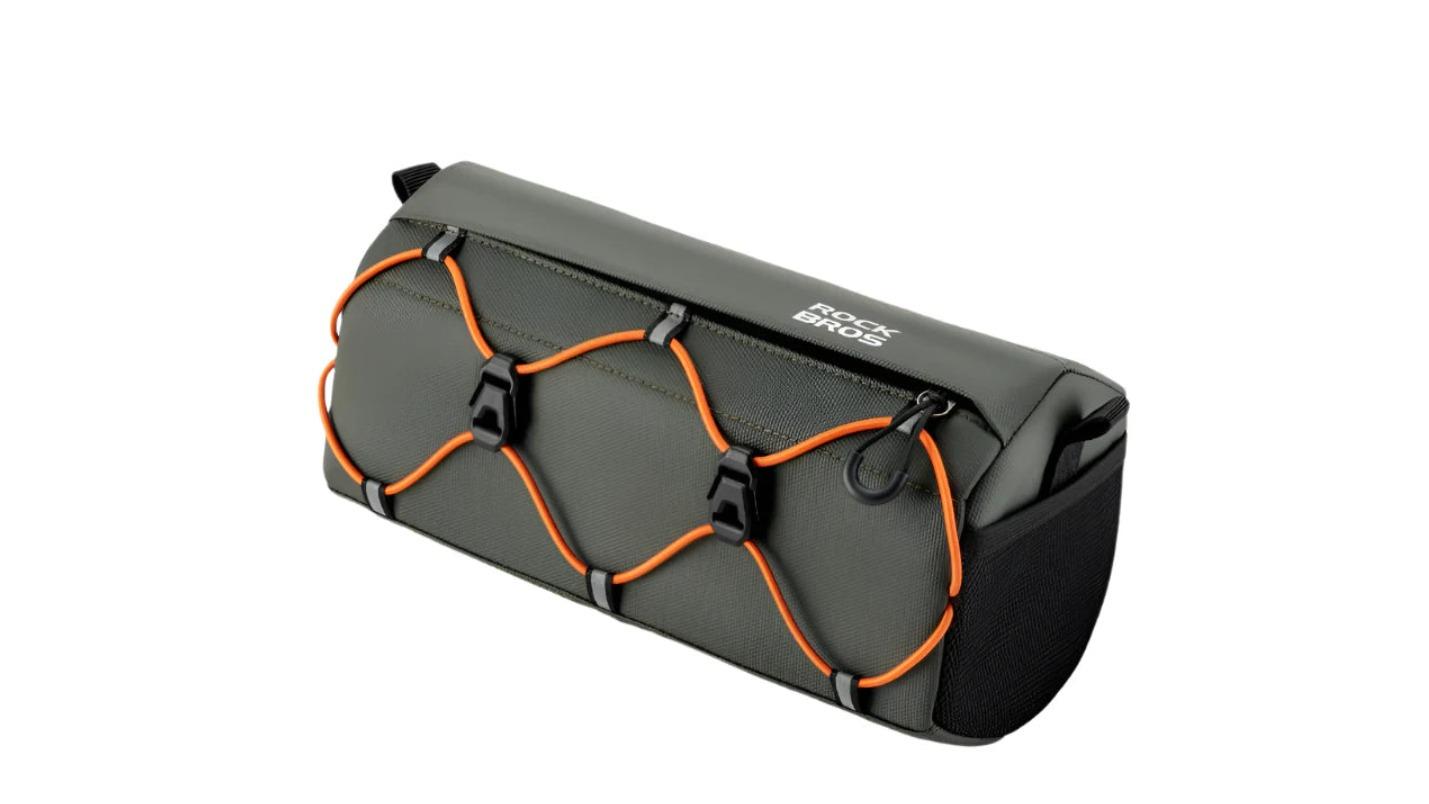 NNEOBA 2.2 Litre Waterproof Bicycle Tube Bag Handlebar Storage - Army Green