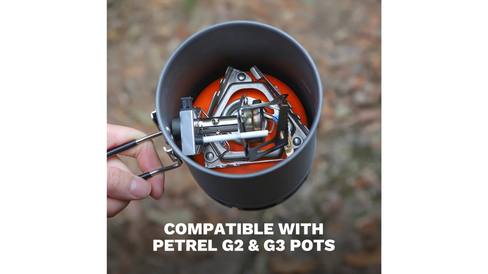 NNEOBA Ultralight Portable 7165 BTU Camp Burner Backpacking Gas Stove - Silver