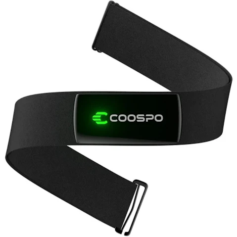 NNEOBA Bluetooth Rechargeable Heart Rate Monitor Chest Strap - Black