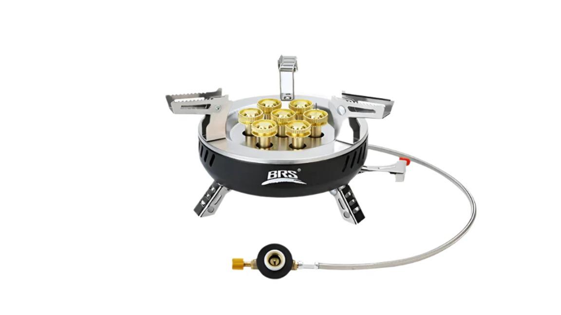 NNEOBA 7-Core Camping Multi-Fuel Burner Gas Stove - Black