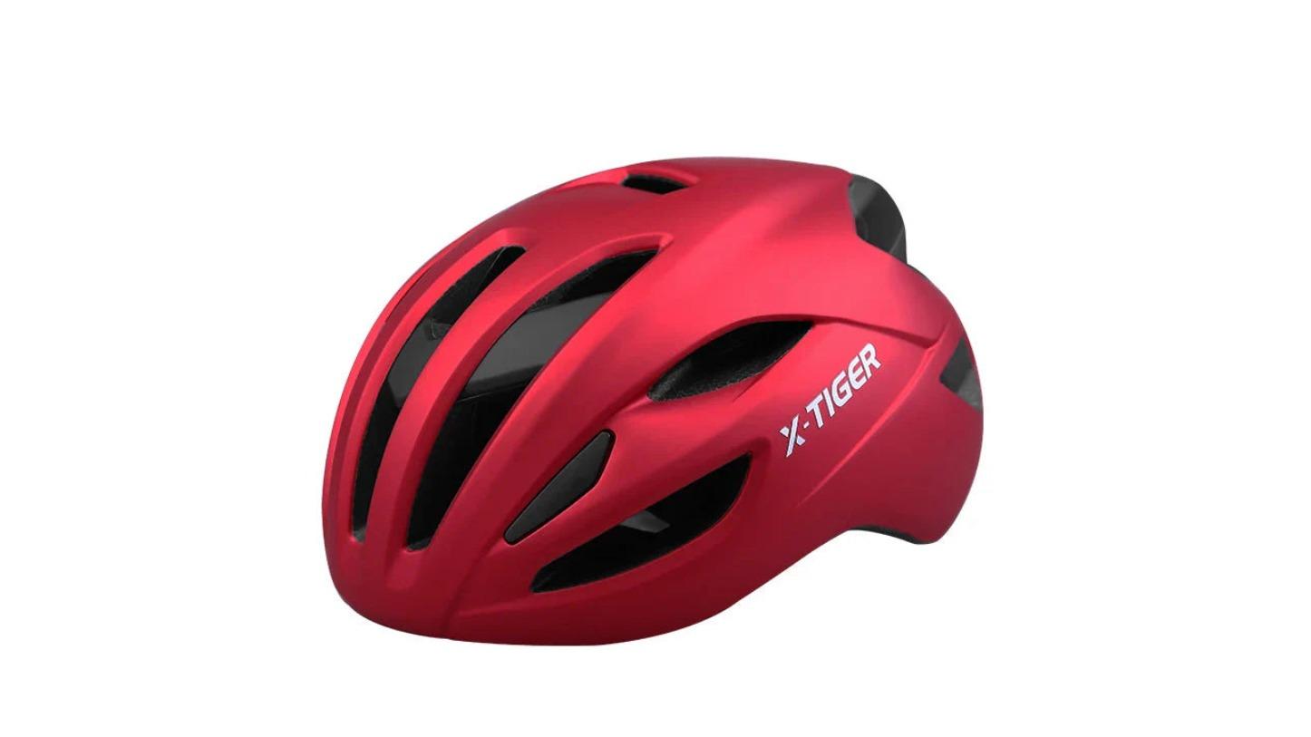 NNEOBA Lightweight Racing-Inspired Adult Bicycle Helmet - Red