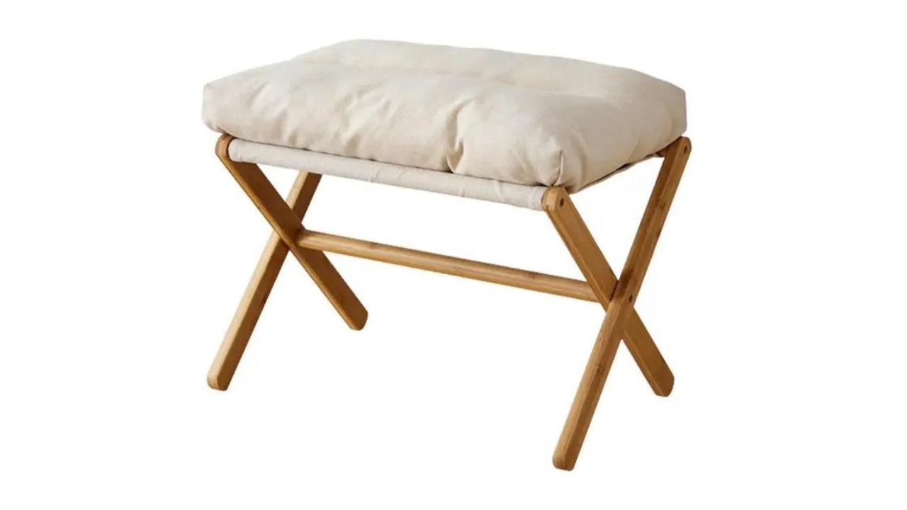 NNEOBA Versatile Velvet Footstool