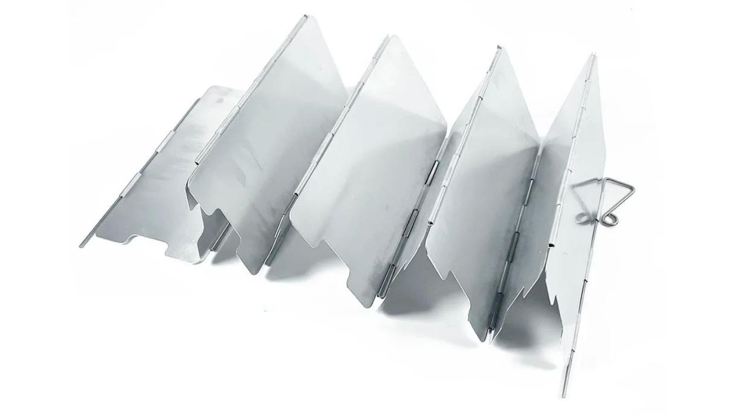 NNEOBA 9 Plate Foldable Gas Stove Windshield