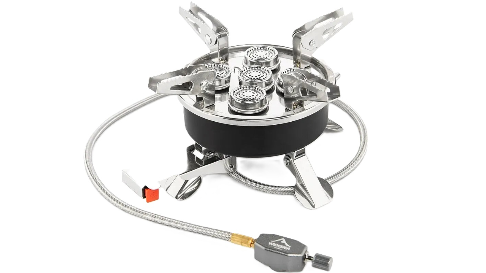 NNEOBA Black Portable Split Burner High-Power Camping Gas Stove