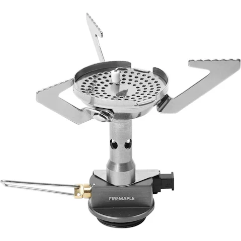 NNEOBA Silver Ignition Propane Butane Camping Stove with Piezo