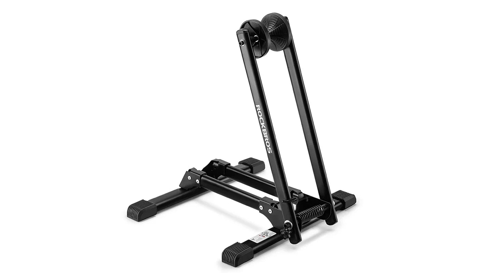 NNEOBA Black Carbon Steel Foldable Indoor Bicycle Parking Rack