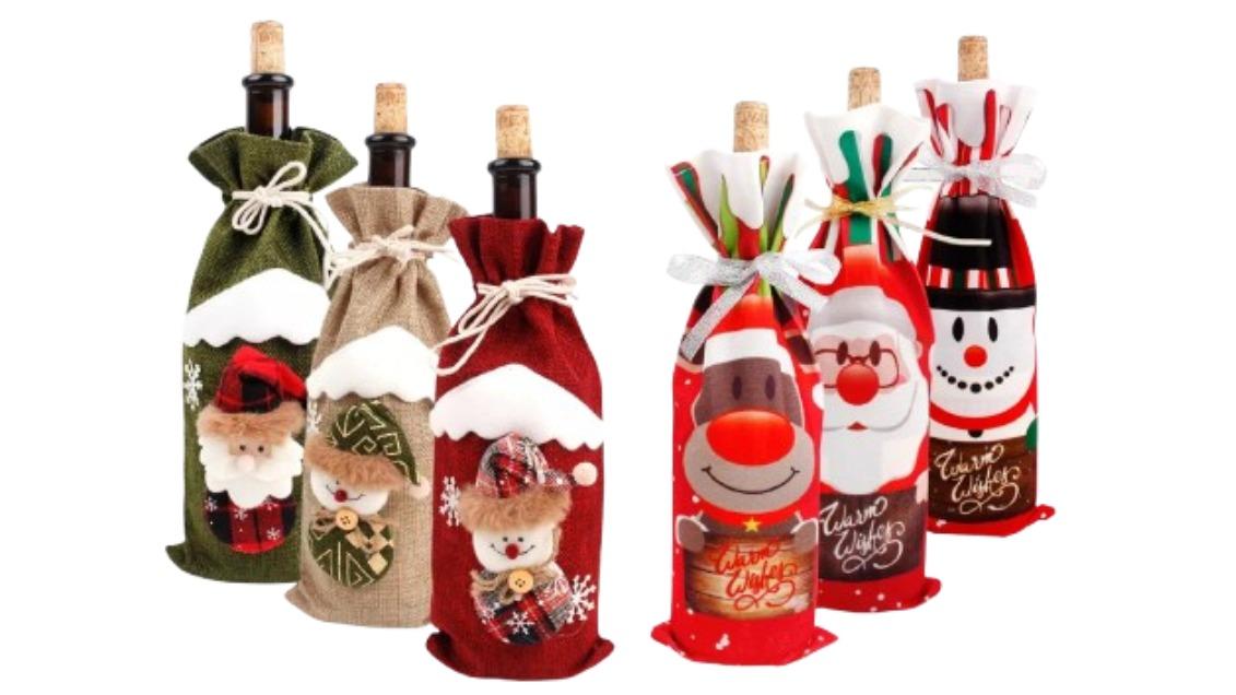 NNEOBA Merry Christmas Wine Bottle Cover