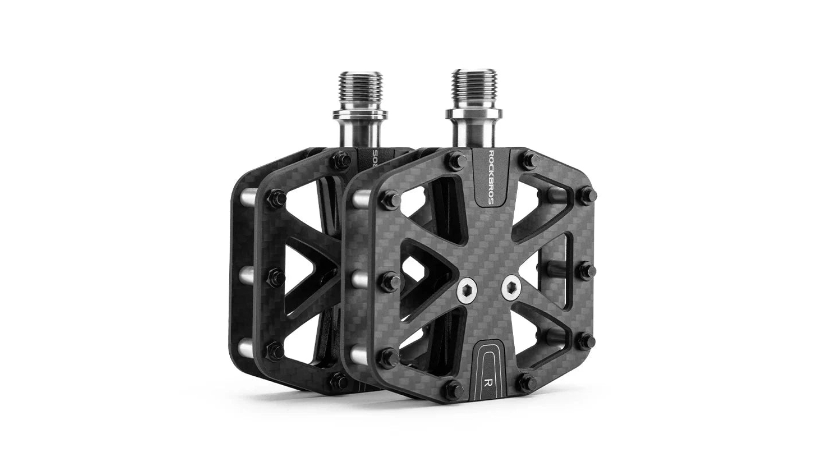 NNEOBA Ultralight T700 Carbon Fiber Bicycle Pedal 3-Bearing - Black
