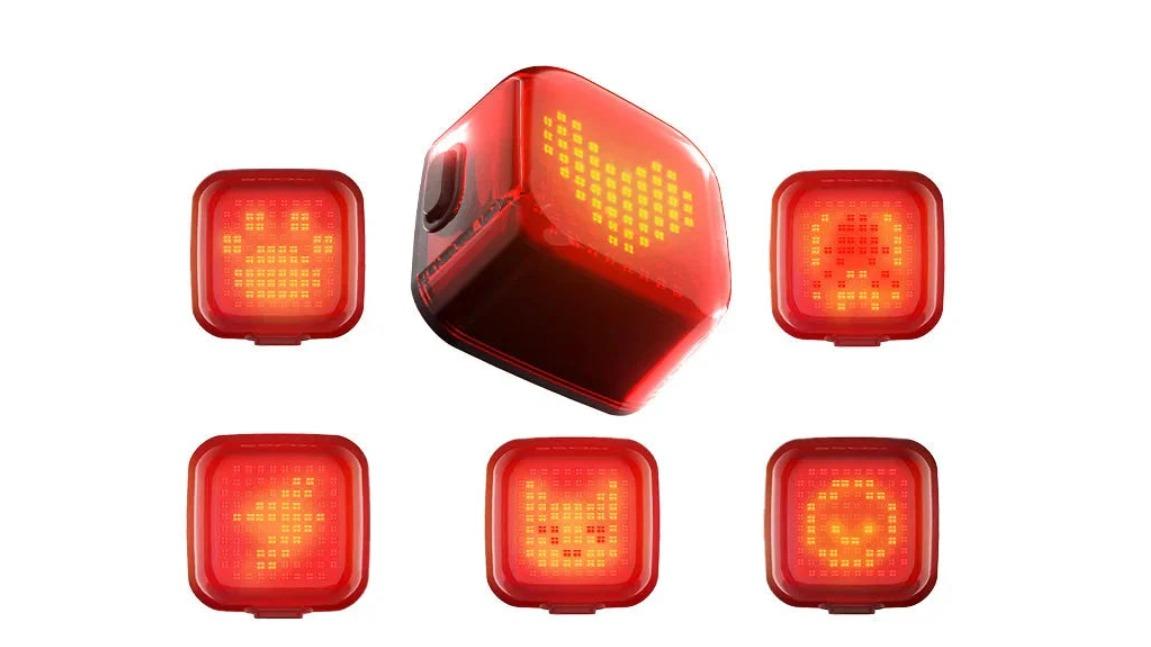 NNEOBA Red Pattern Smart Matrix Custom LED Bike Tail Light 