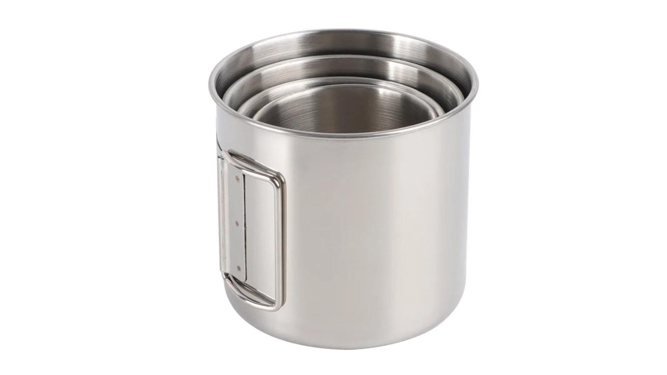NNEOBA Portable Carabiner Mug with Foldable Handle