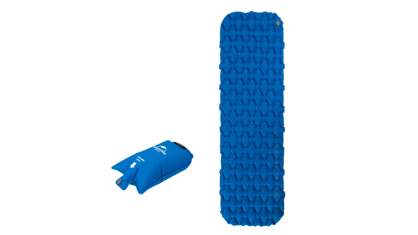 NNEOBA Inflatable Camping Mattress with Air Bag - Blue