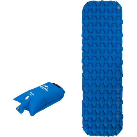 NNEOBA Inflatable Camping Mattress with Air Bag - Blue