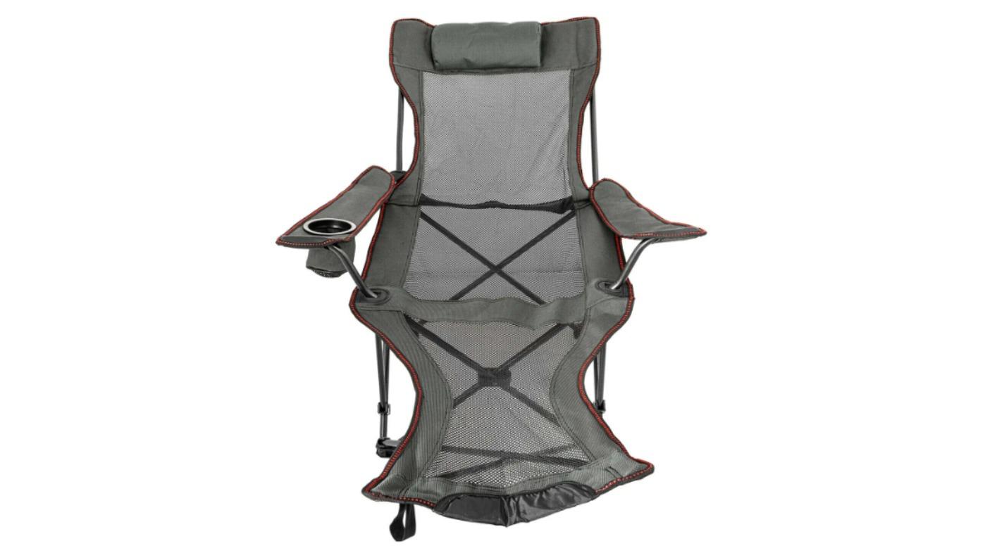 NNEOBA Folding Camp Chair with Backrest and Footrest