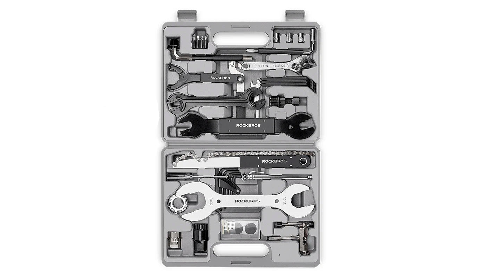NNEOBA 44-in-1 Grey Multifunction Professional Bicycle Repair Tool Kit