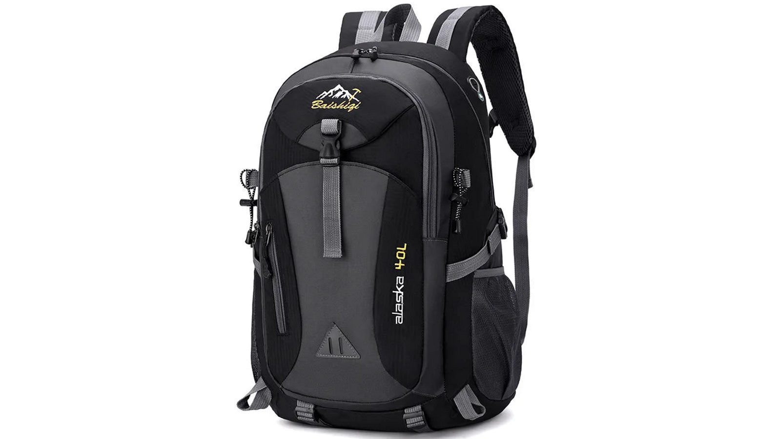 NNEOBA Outdoor Backpack Camping with Earphone Hole - Black
