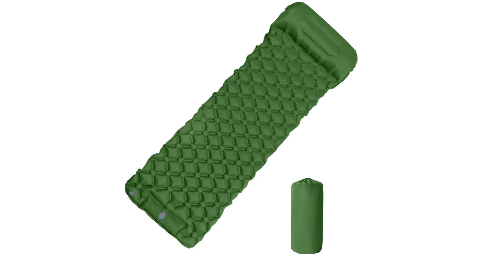 NNEOBA Inflatable Camping Mattress with Built-in Pump Pillow - Green