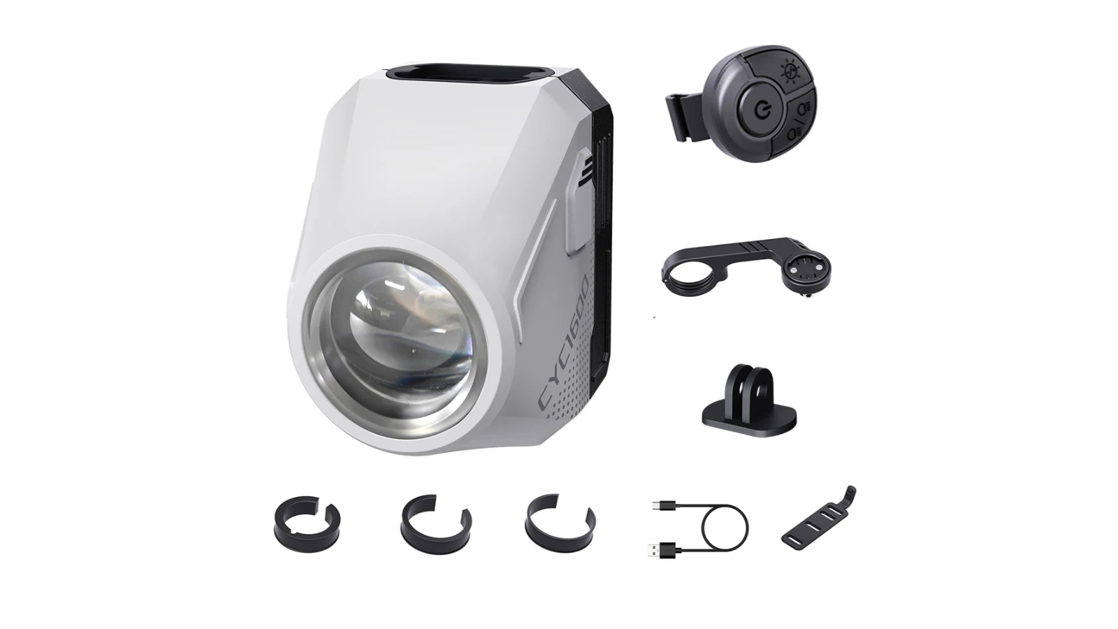 NNEOBA Ultra-Bright 1600 Lumen Bike Headlight - White