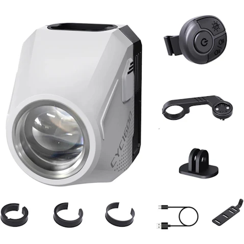 NNEOBA Ultra-Bright 1600 Lumen Bike Headlight - White