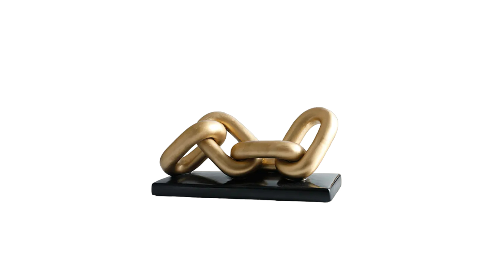NNEOBA Elegant Chain Ceramic Resin Sculpture Statue