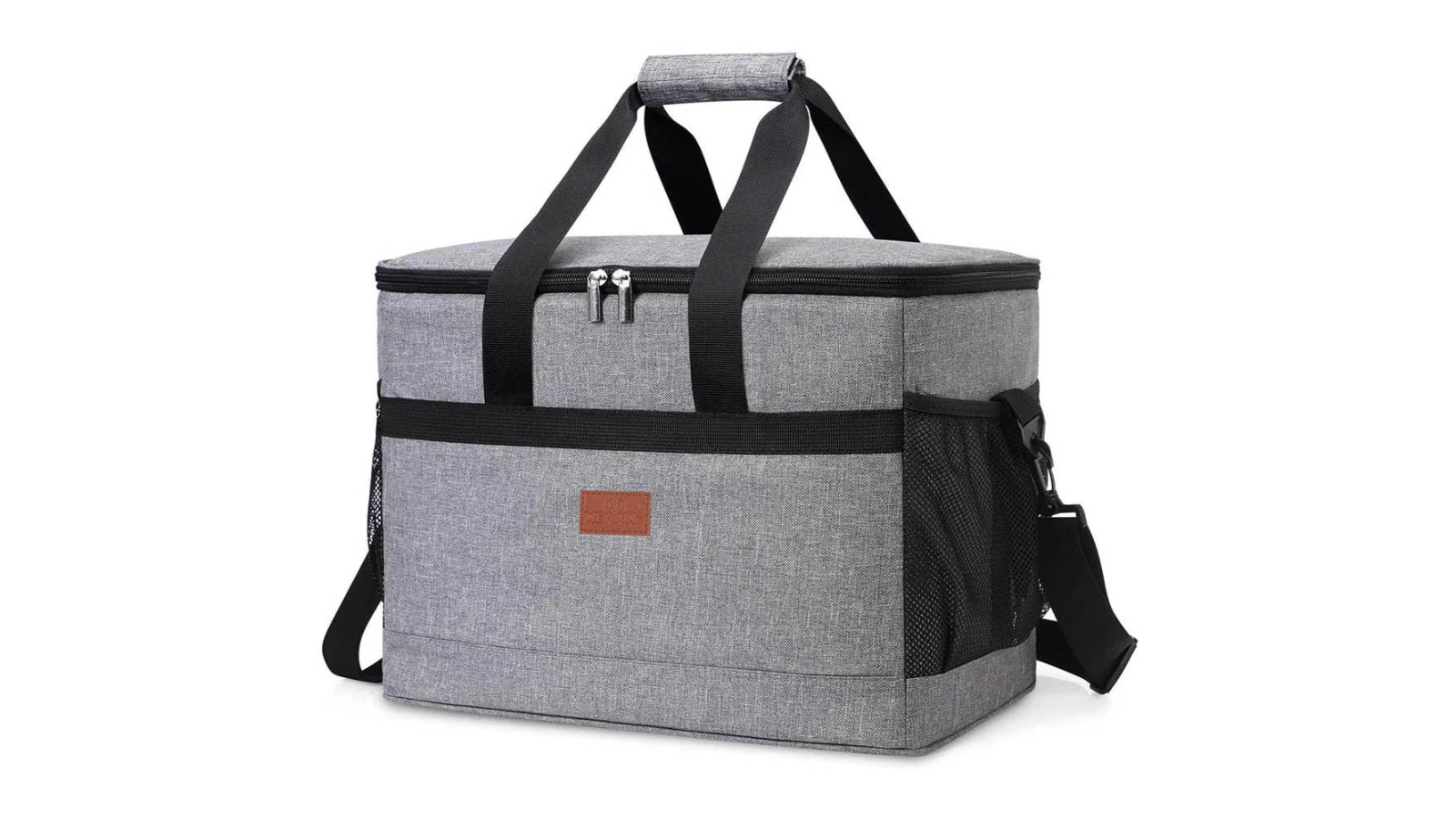NNEOBA 32 Litre Grey Soft Cooler Bag with Hard Liner - Large