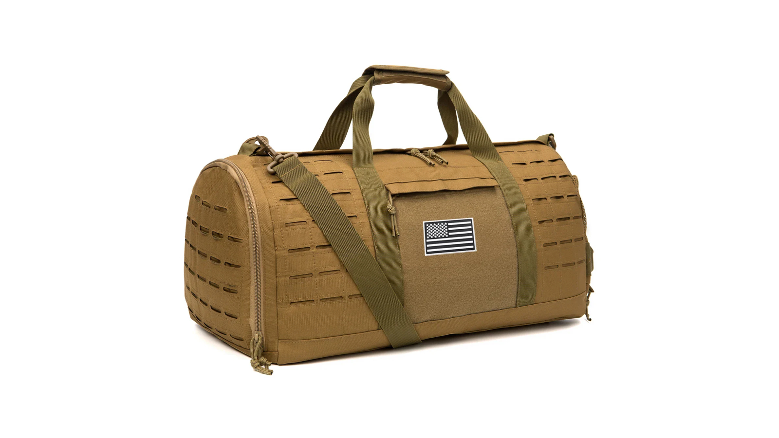 NNEOBA 40 Litre Tactical Sport Gym Duffle Travel Training Bag - Khaki